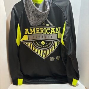 American Fighter Black and Neon Yellow Performance Jacket Mens XL New w/o Tags!